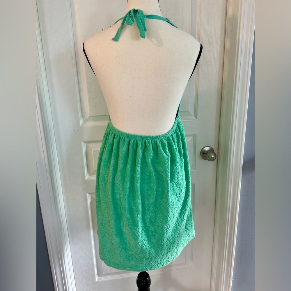 Xhilaration Green Swim Cover-Up Women’s Medium. NWOT Heart Pattern - Picture 4 of 6